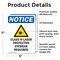 Signmission Radiation & Laser Sign, 7 in H x 5 in W, Vinyl Decal, Rectangle OS-2PACK-NS-D-57-V-10605 - alternate 5